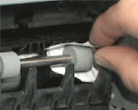 jammed printer ripped paper